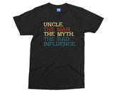 Uncle Joke T-shirt for Men Retro Vintage Top Father's Day Gift Men's Funny Tee